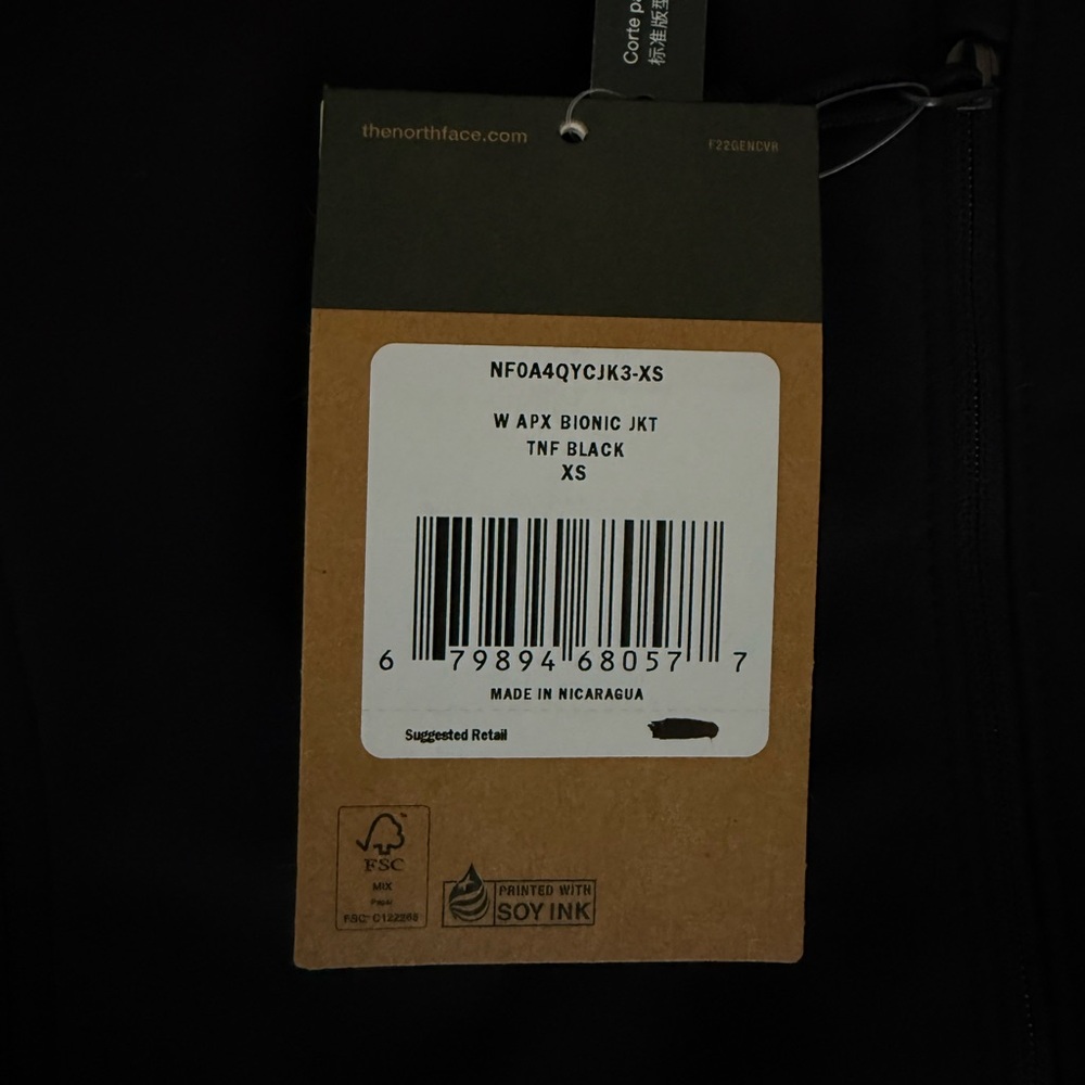 The North Face Apex Bionic Jacket NWT (XS, Black) - Picture 6 of 6
